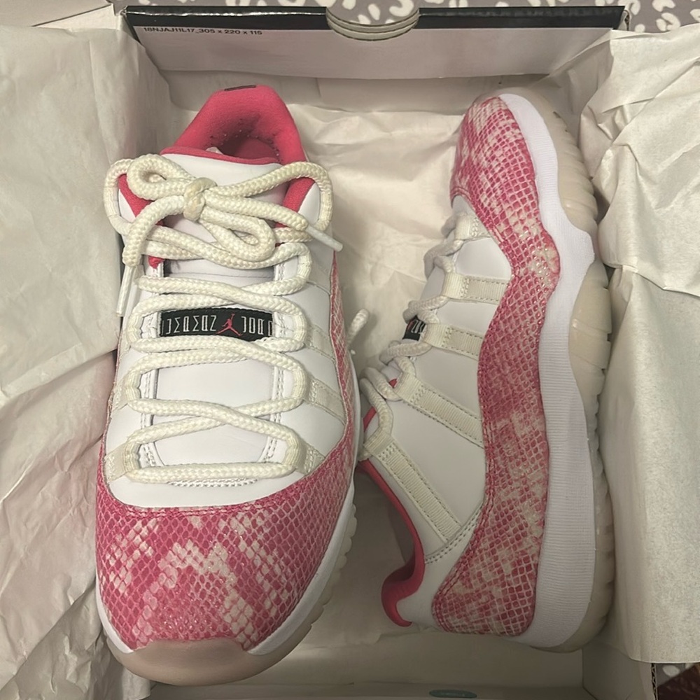 Low Top Jordan 11 ‘Pink Snakeskin’